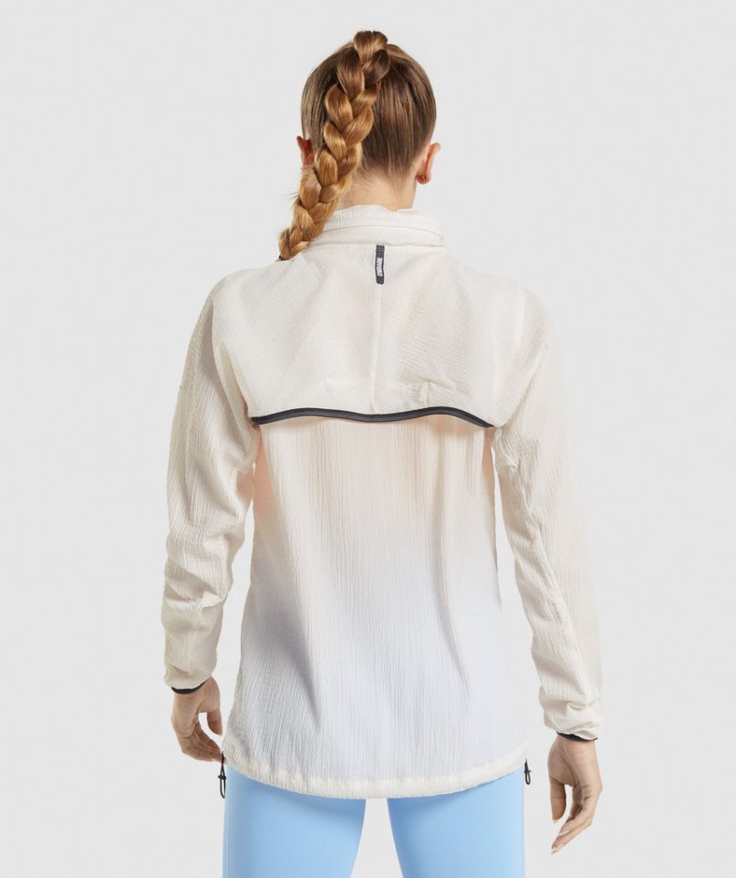 Women's Gymshark Speed Jackets White | CA 68N501